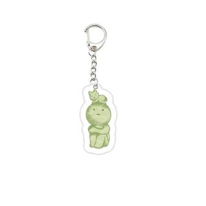 Adorable Smiski with Top-Knot Creature Keychain