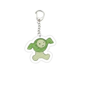 Adorable Smiski in Turtle Costume Keychain